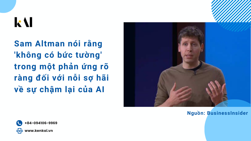 Sam Altman nói rằng ‘không có bức tường’ trong một phản ứng rõ ràng đối với nỗi sợ hãi về sự chậm lại của AI