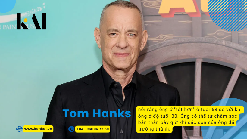 Tom Hanks nói rằng ông ở “tốt hơn” ở tuổi 68 so với khi ông ở độ tuổi 30. Ông có thể tự chăm sóc bản thân bây giờ khi các con của ông đã trưởng thành.